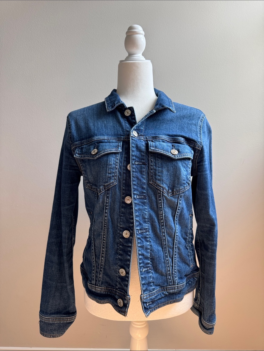 7 For All Mankind Dark Blue Denim Jacket